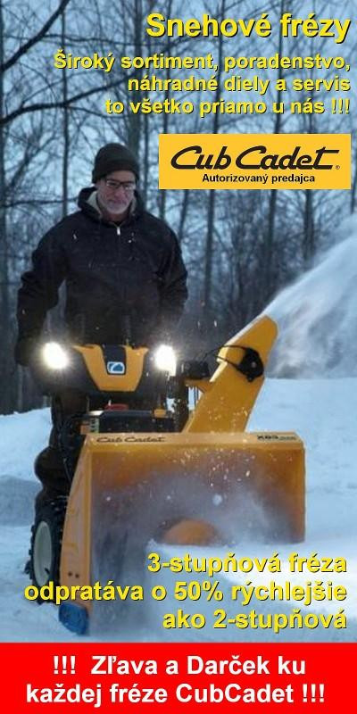 Akcia CubCadet snehove frezy